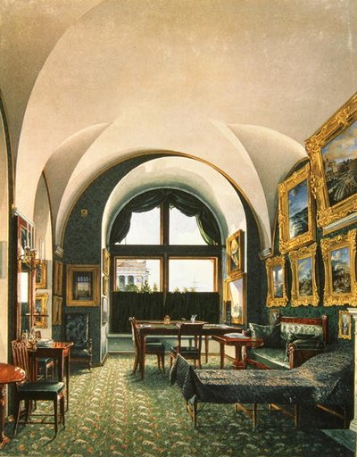 Interior of the Winter Palace, St. Petersburg by Konstantin Andreyevich Ukhtomsky
